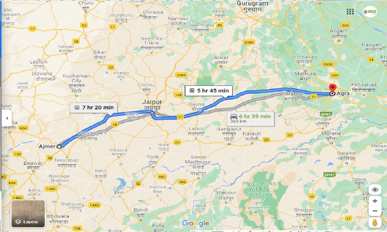 ajmer-to-agra-outstation