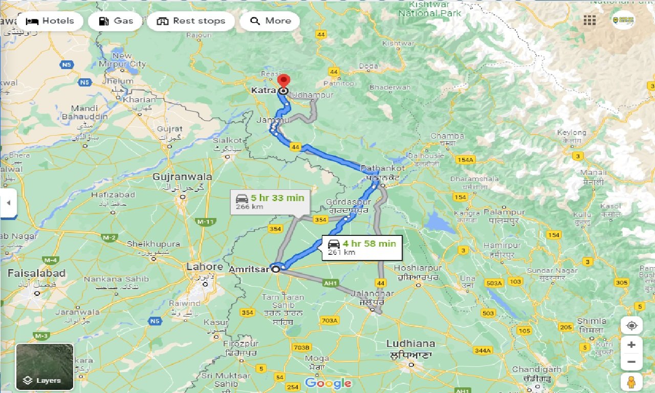 amritsar-to-katra-round-trip