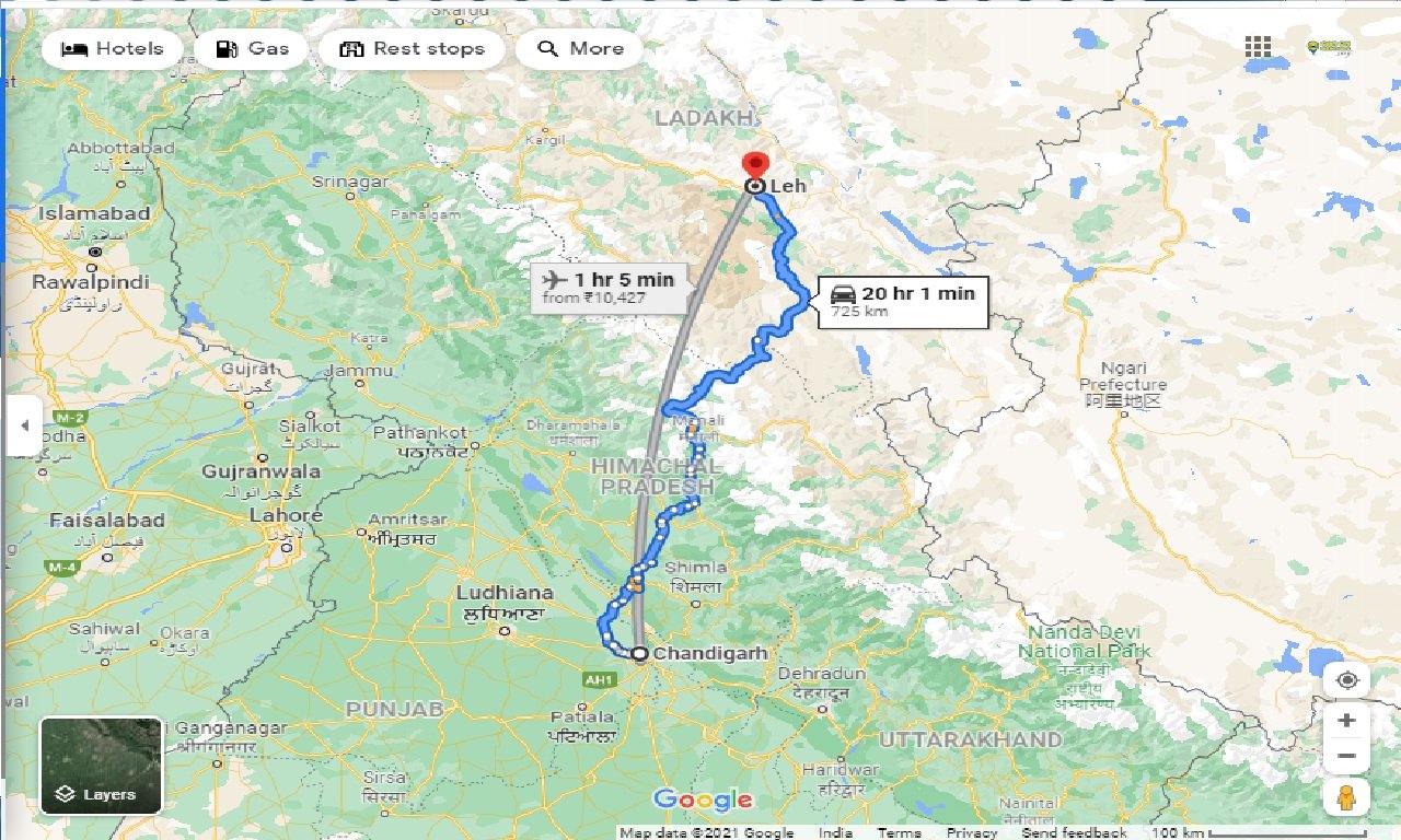 chandigarh-to-leh-outstation