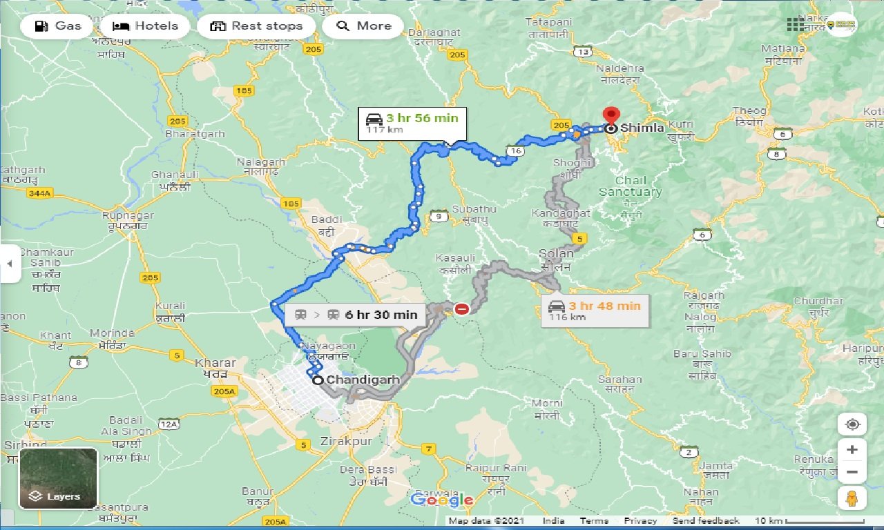chandigarh-to-shimla-round-trip