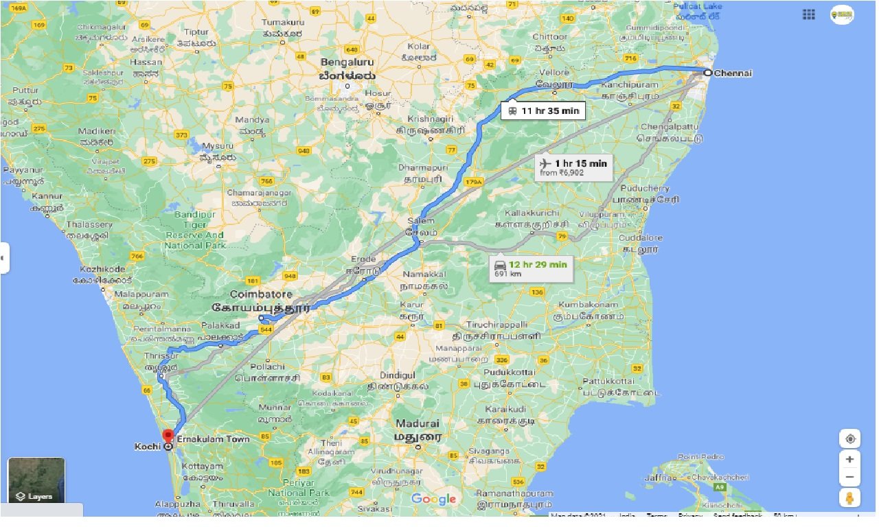 Chennai To Kochi Distance By Road Caronrentals-Chennai To Kochi Taxi One Way | Book Car On Rent