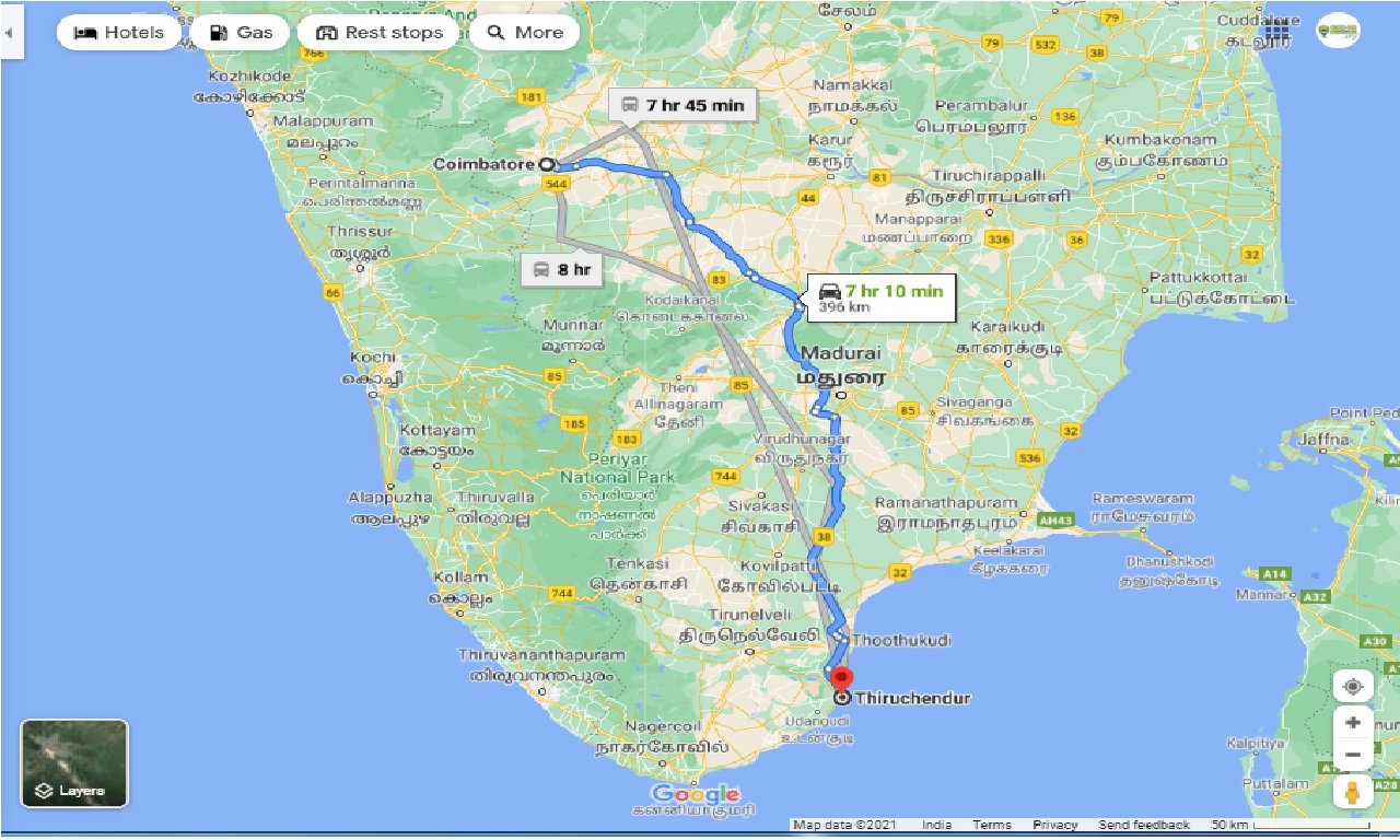 Chennai To Tiruchendur Car Route Map Caronrentals-Coimbatore To Thiruchendur Taxi Round Trip | Book Car On Rent