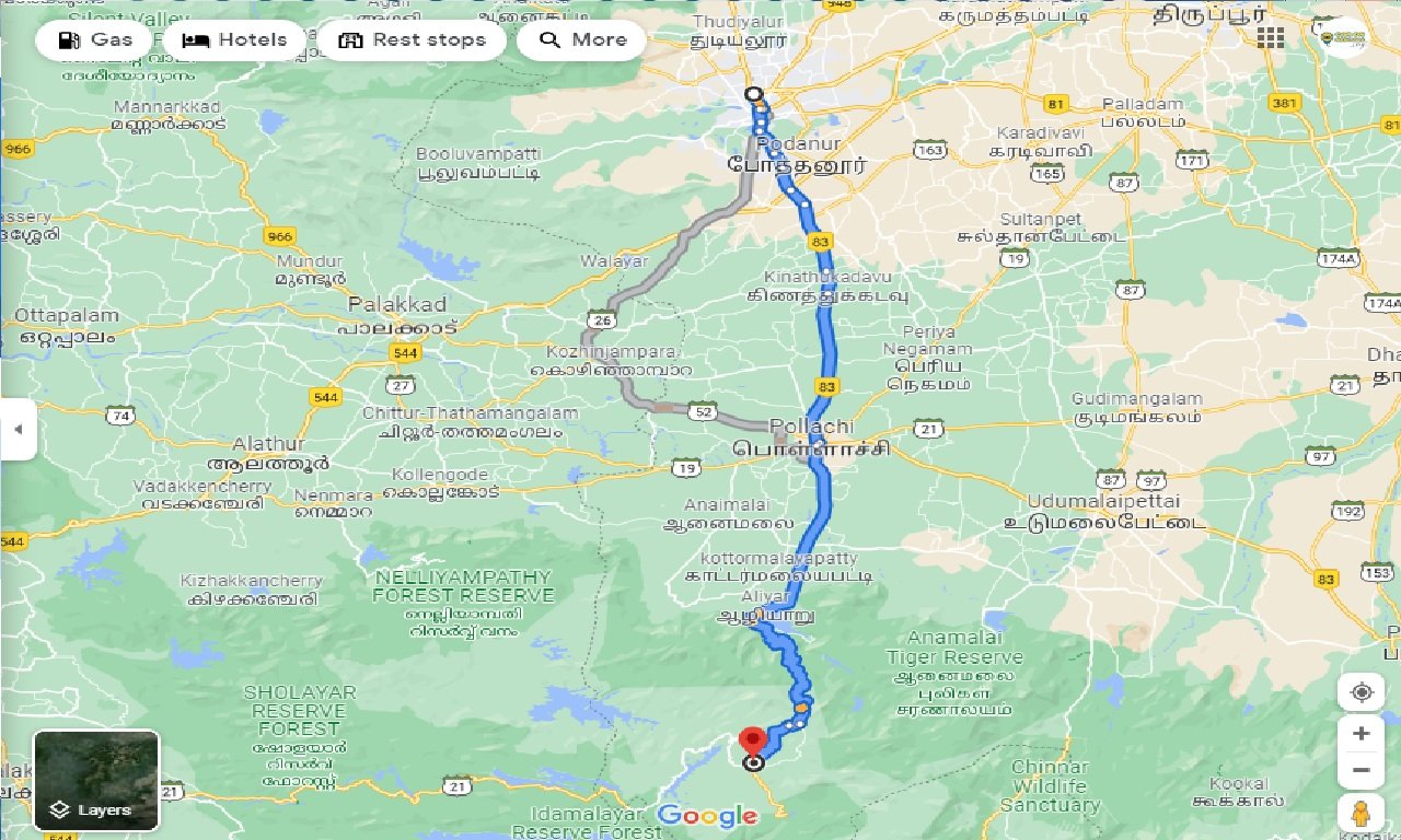 coimbatore-to-valparai-one-way