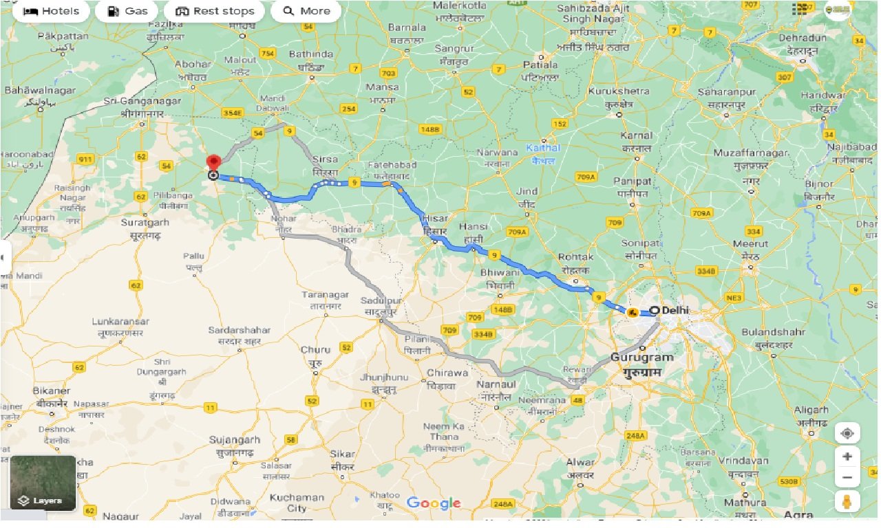 delhi-to-hanumangarh-one-way
