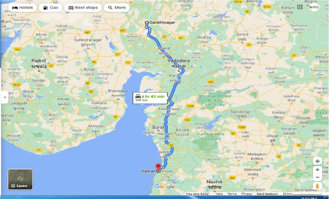 gandhinagar-to-daman-round-trip