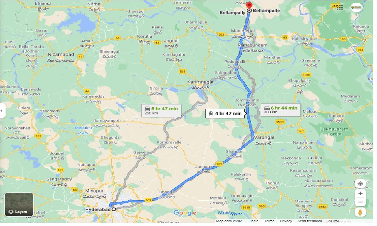 hyderabad-to-bellampalle-one-way