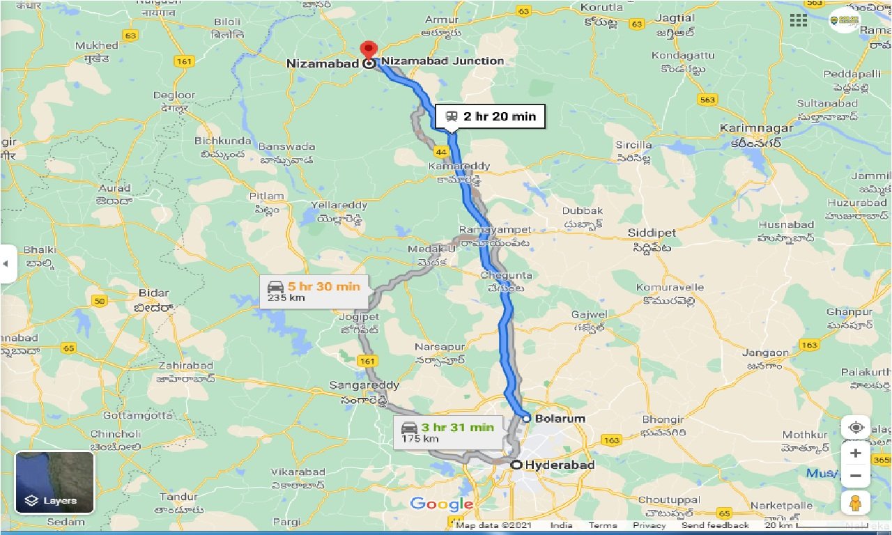 Nizamabad Distance From Hyderabad Caronrentals-Hyderabad To Nizamabad One Way | Book Car On Rent