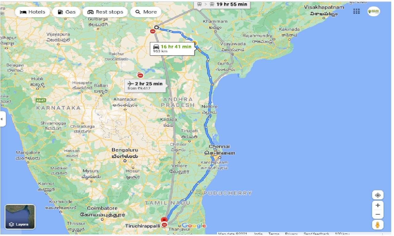 Distance Between Trichy To Hyderabad Caronrentals-Hyderabad To Trichy Taxi One Way | Book Car On Rent