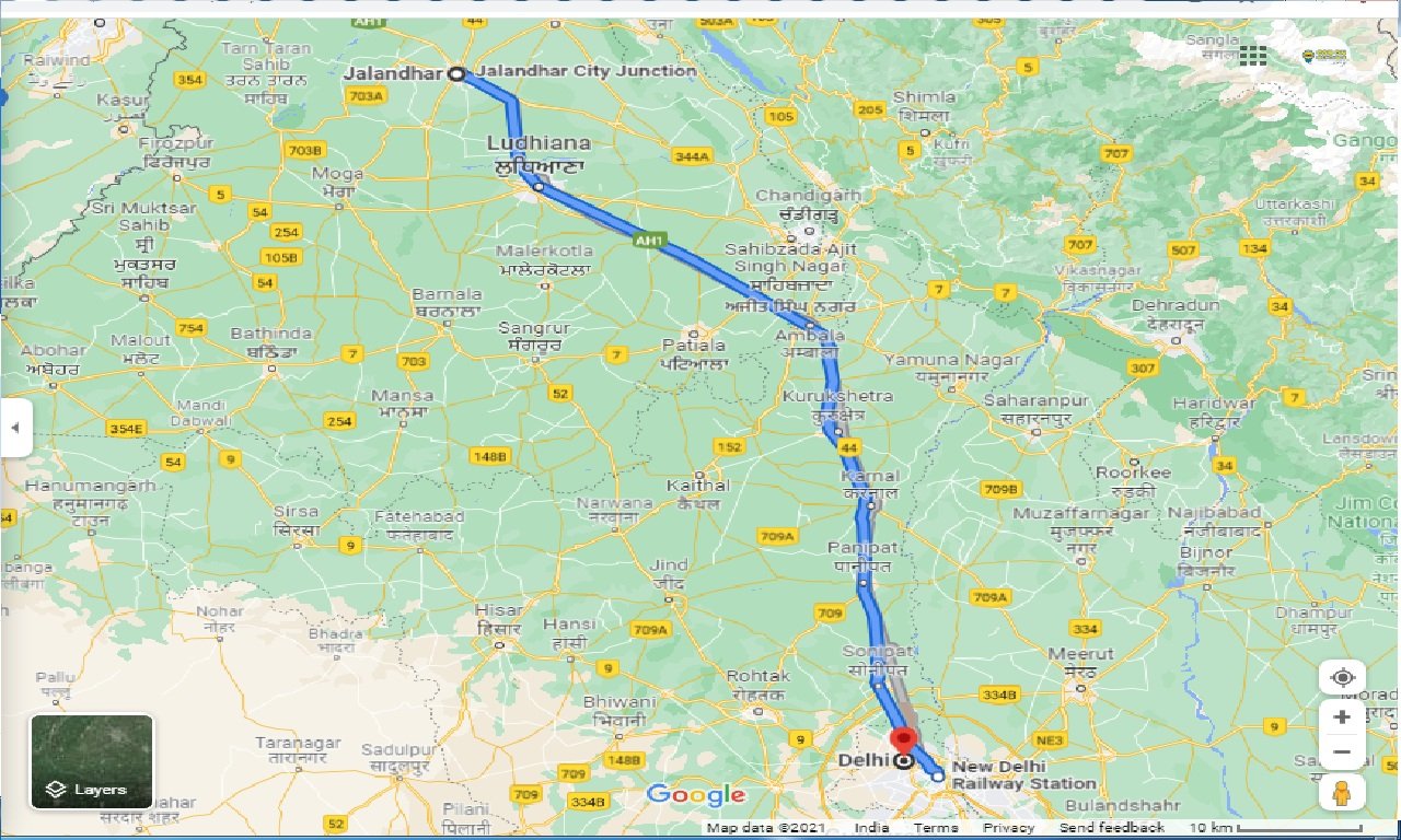 jalandhar-to-delhi-round-trip