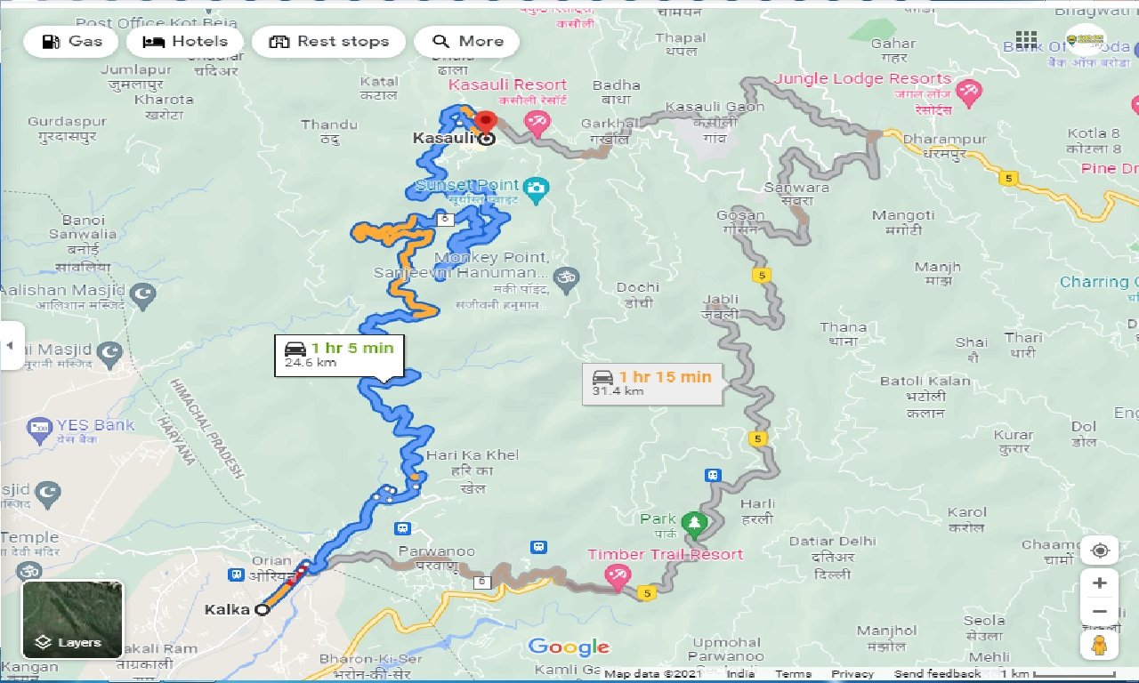 kalka-to-kasauli-round-trip