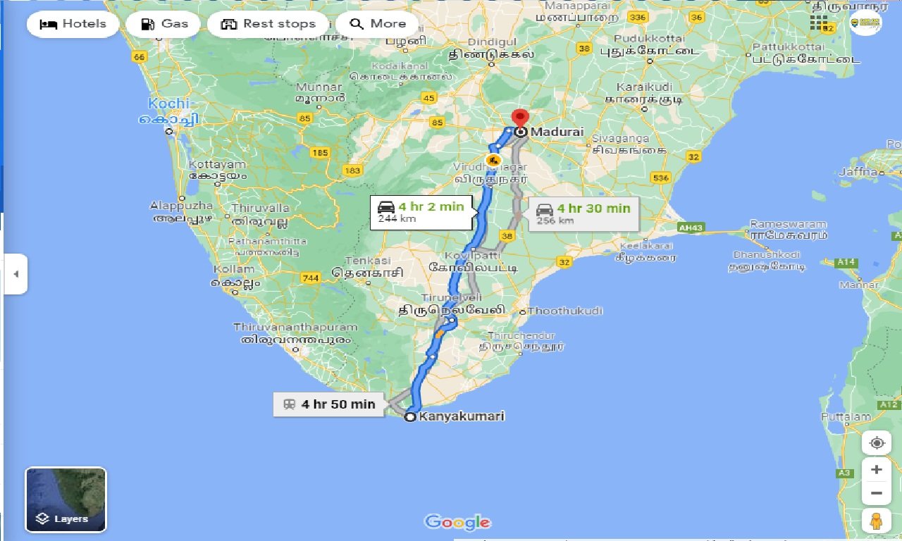 kanyakumari-to-madurai-round-trip