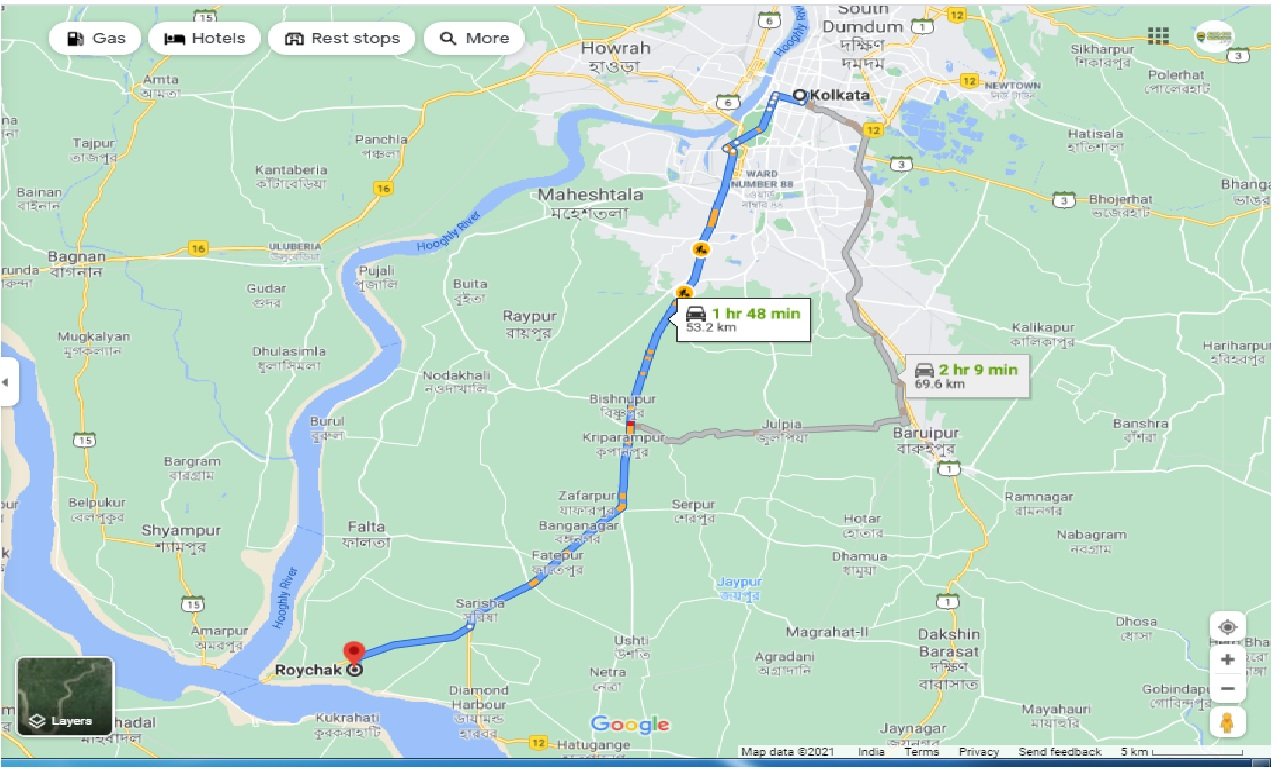 kolkata-to-raichak-round-trip