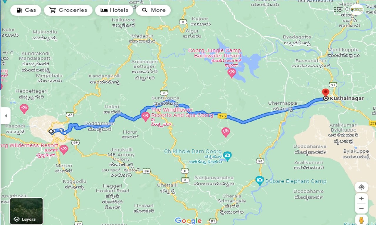 madikeri-to-kushalnagar-one-way