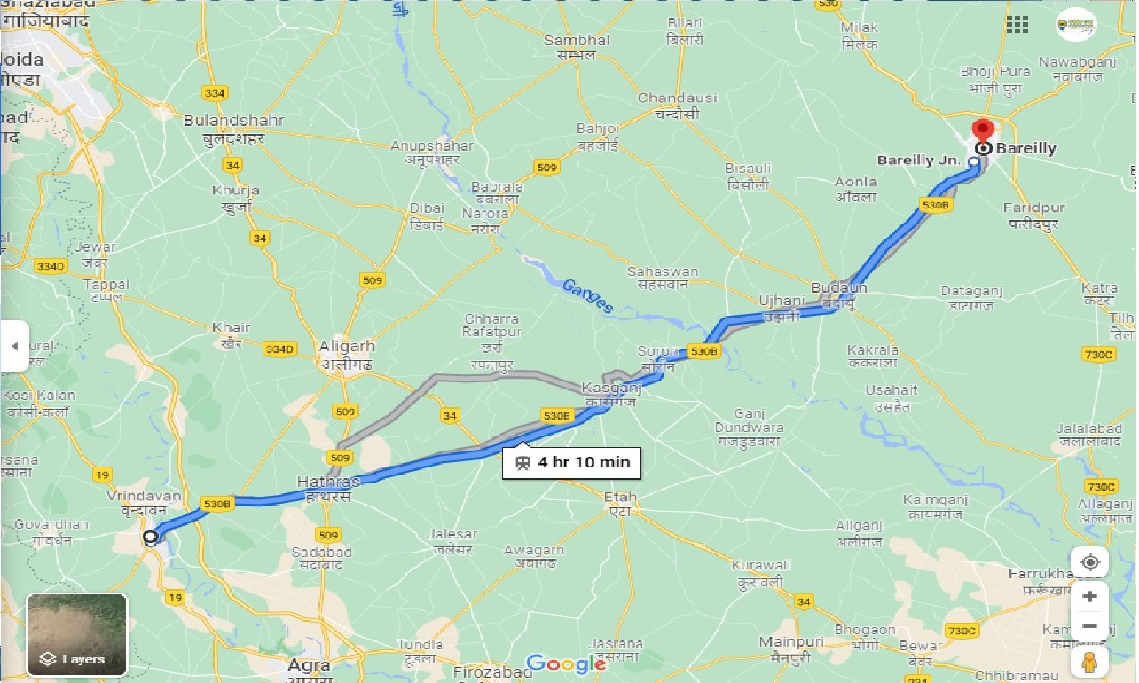 mathura-to-bareilly-round-trip