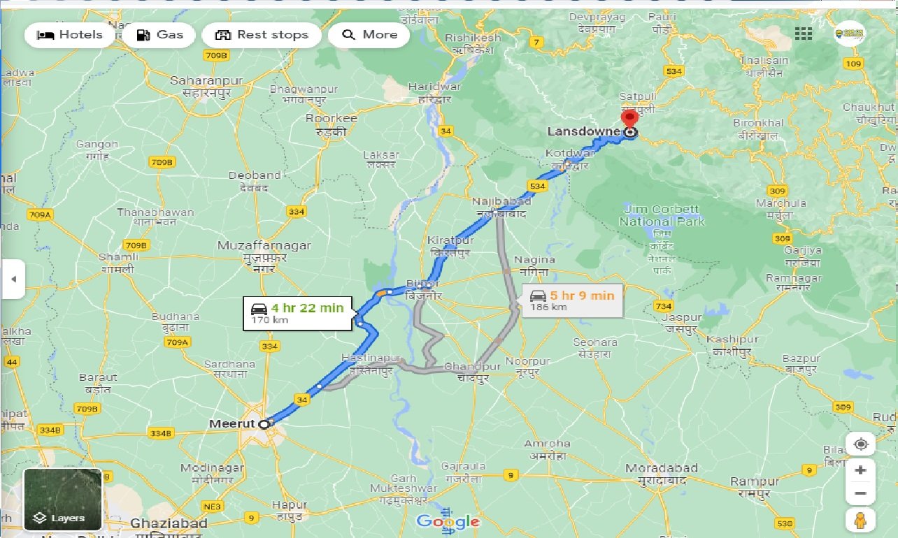 meerut-to-lansdowne-round-trip