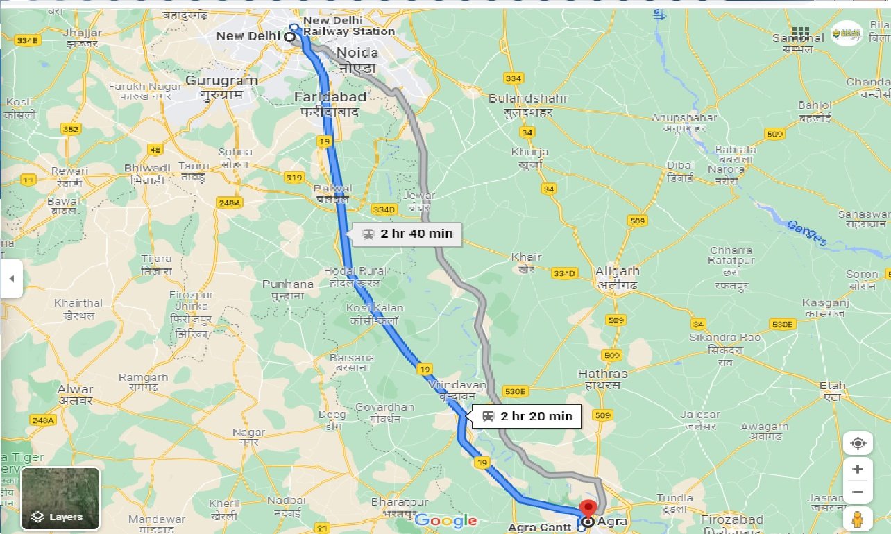 new-delhi-to-agra-one-way