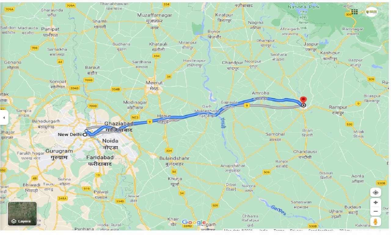 Delhi To Moradabad Map Caronrentals-New Delhi To Moradabad Round Trip | Book Car On Rent