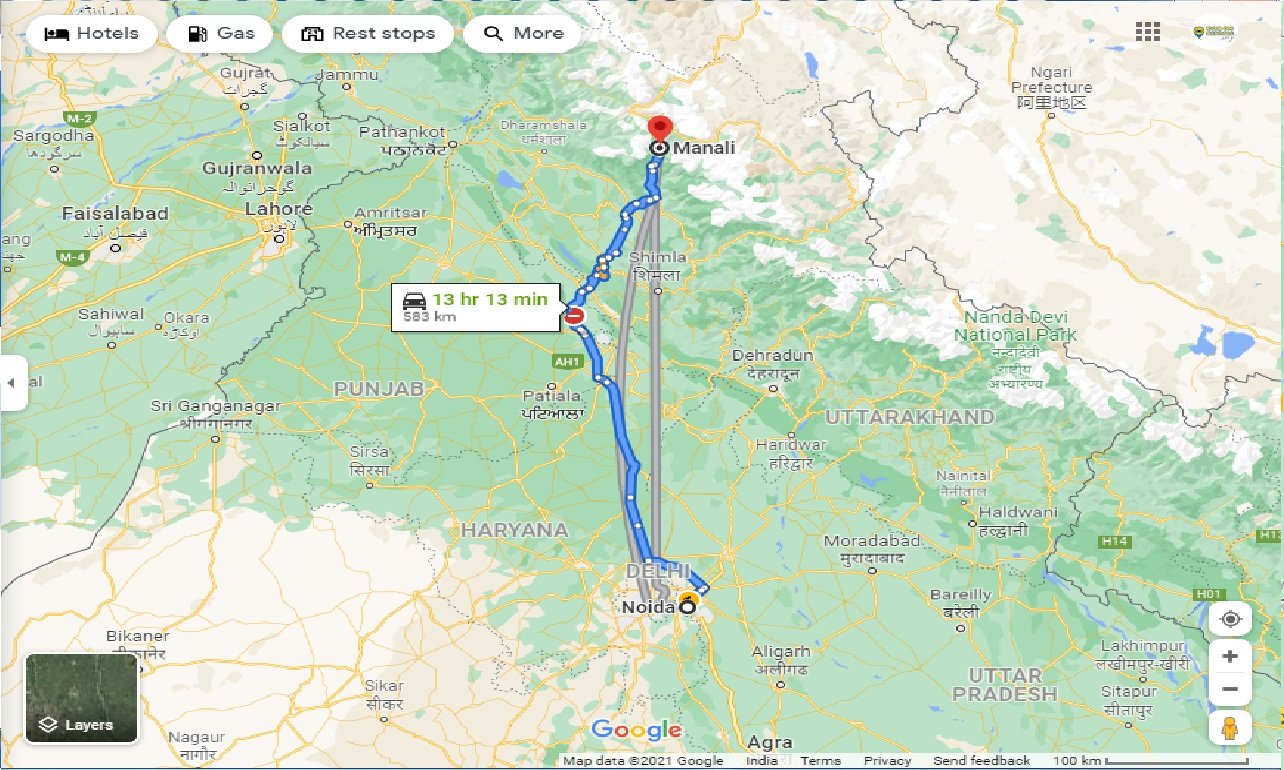noida-to-manali-round-trip