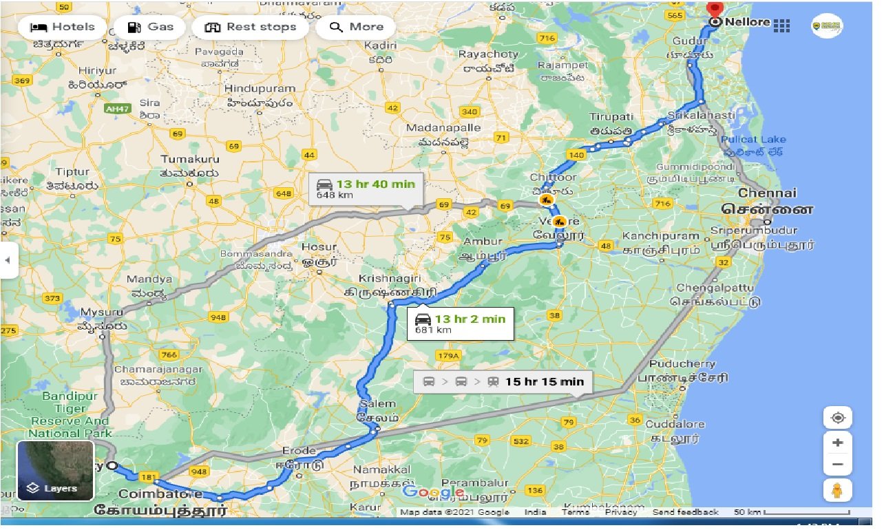 ooty-to-nellore-outstation