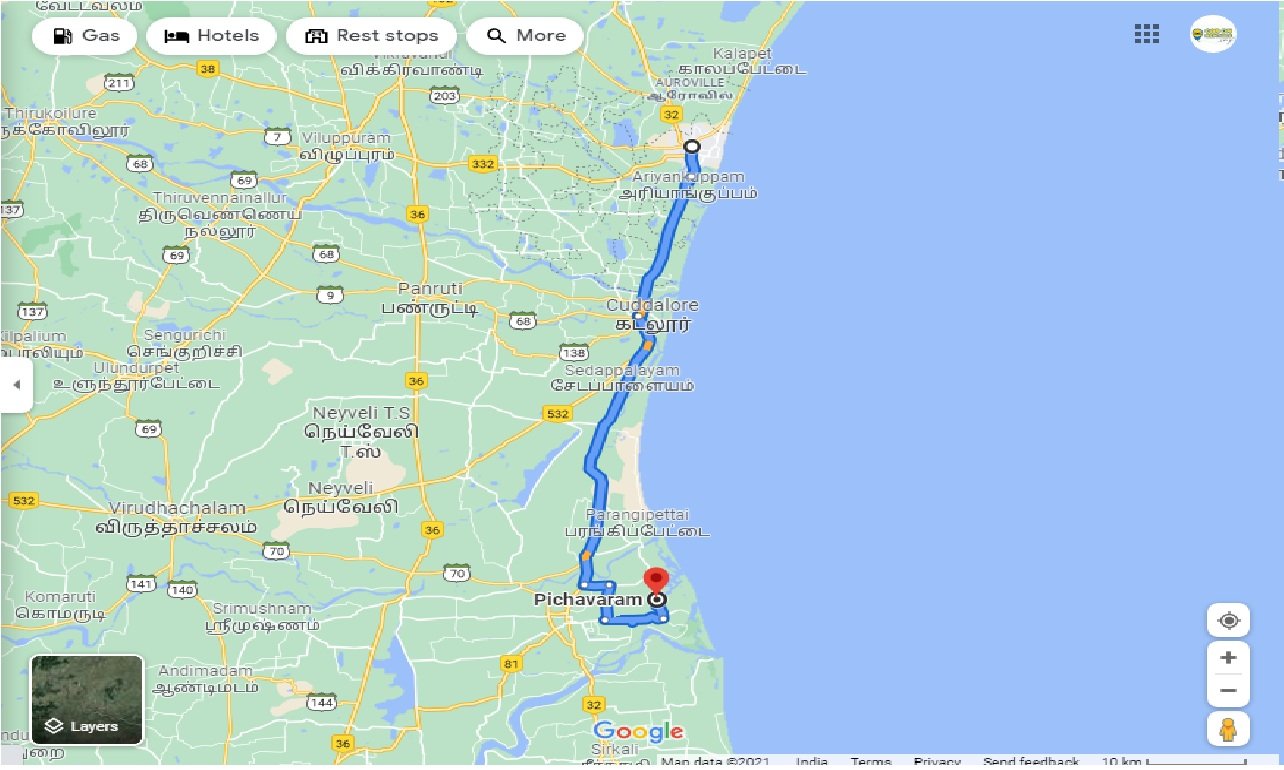 pondicherry-to-pichavaram-round-trip
