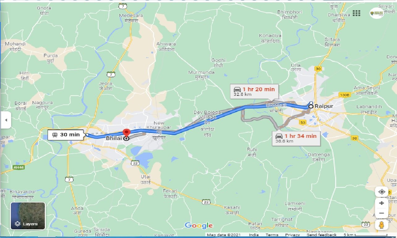 raipur-to-bhilai-swift-dzire