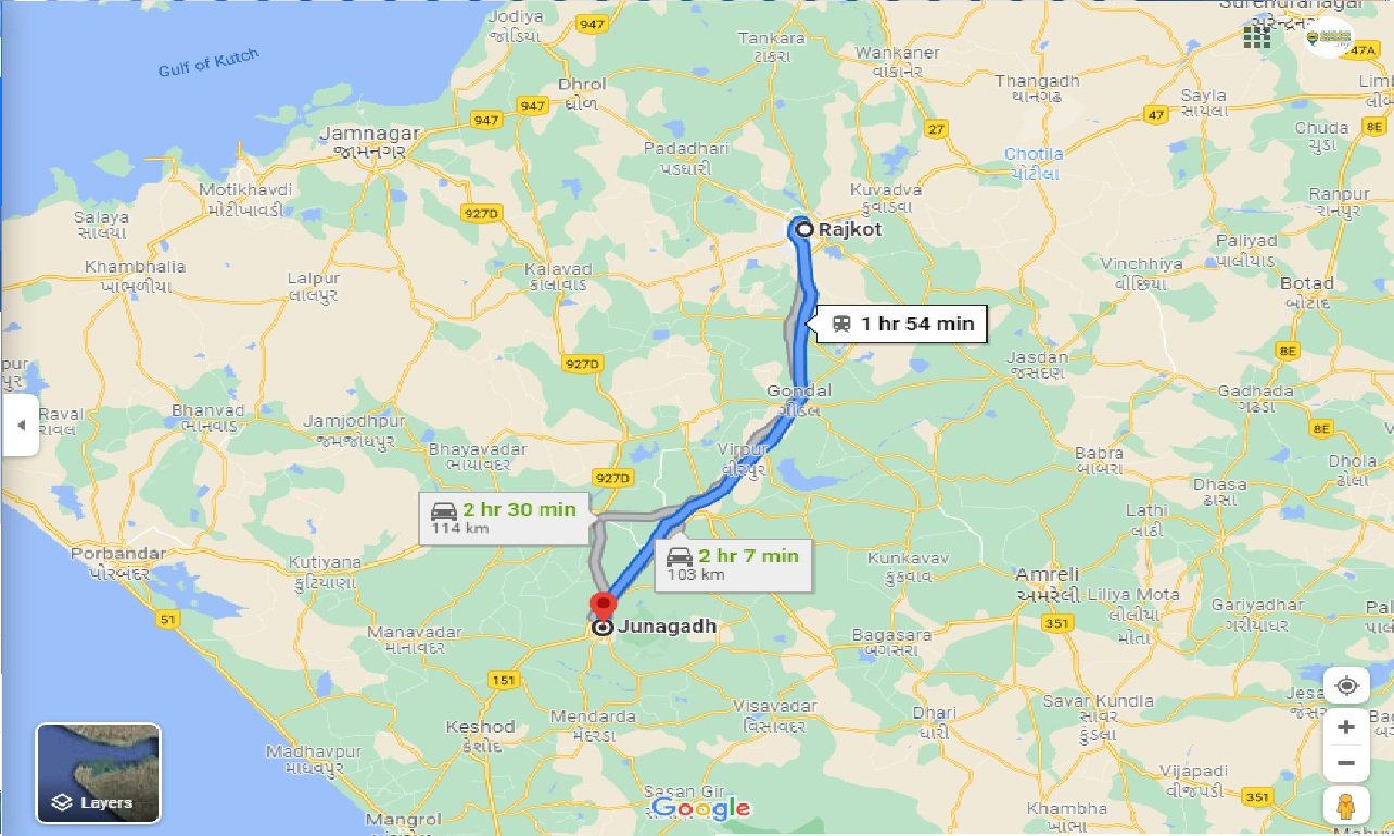 rajkot-to-junagadh-one-way