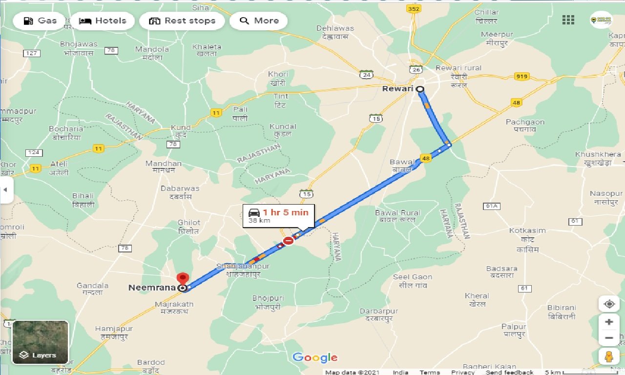 rewari-to-neemrana-one-way