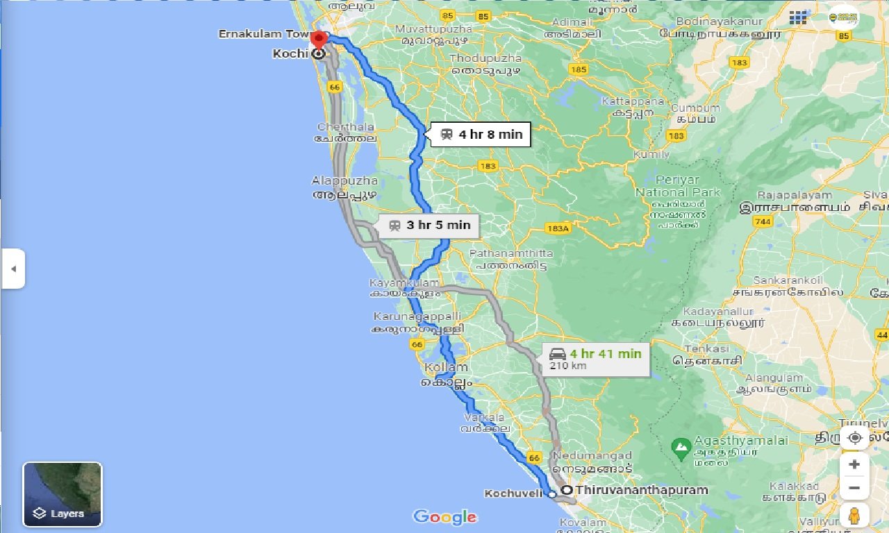 trivandrum-to-cochin-round-trip
