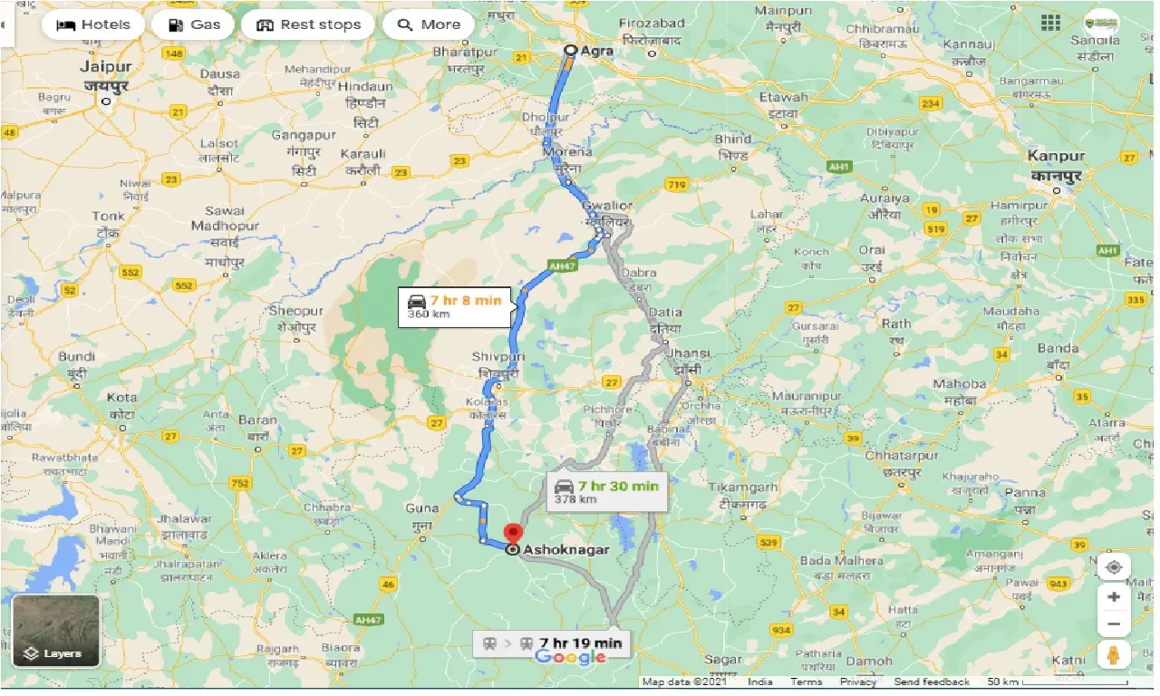 agra-to-ashoknagar-taxi