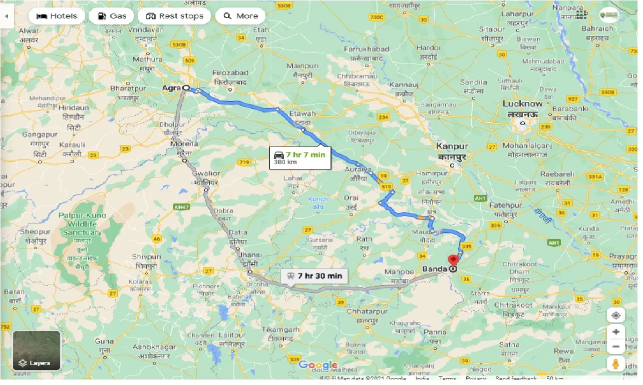 agra-to-banda-taxi