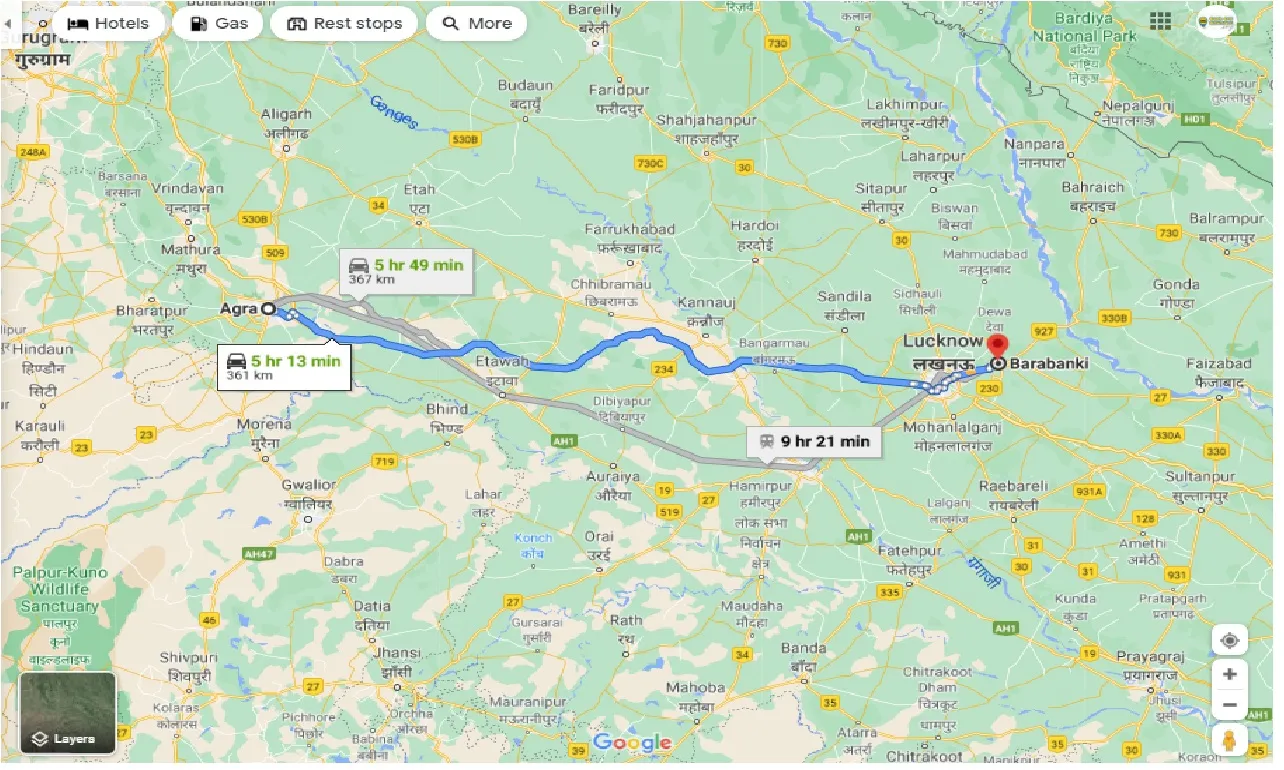 agra-to-barabanki-taxi
