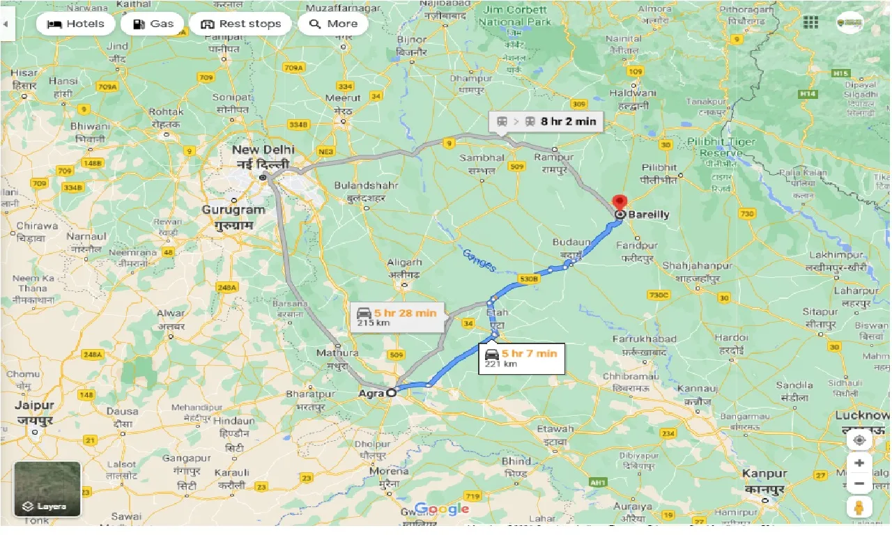 agra-to-bareilly-taxi