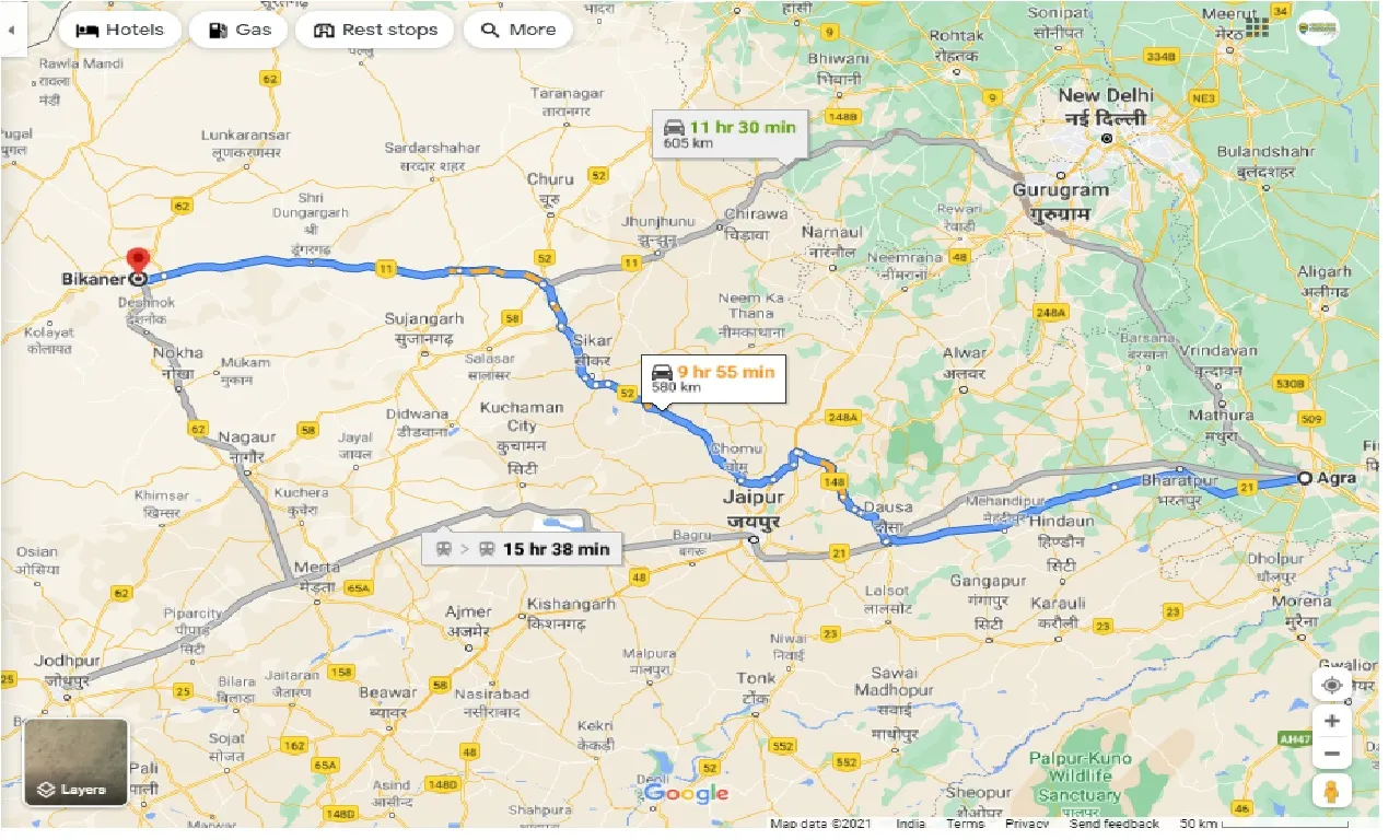 agra-to-bikaner-taxi
