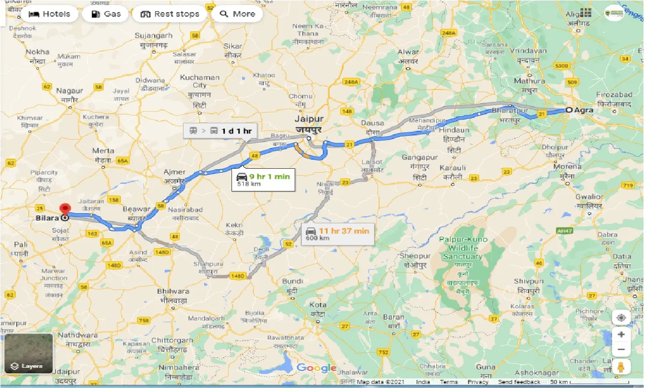 agra-to-bilara-taxi