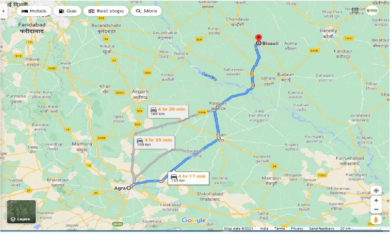agra-to-bisauli-taxi