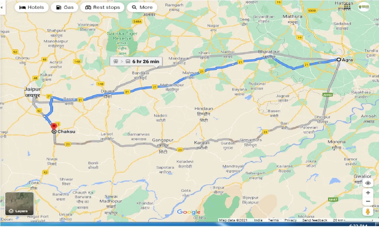 agra-to-chaksu-taxi