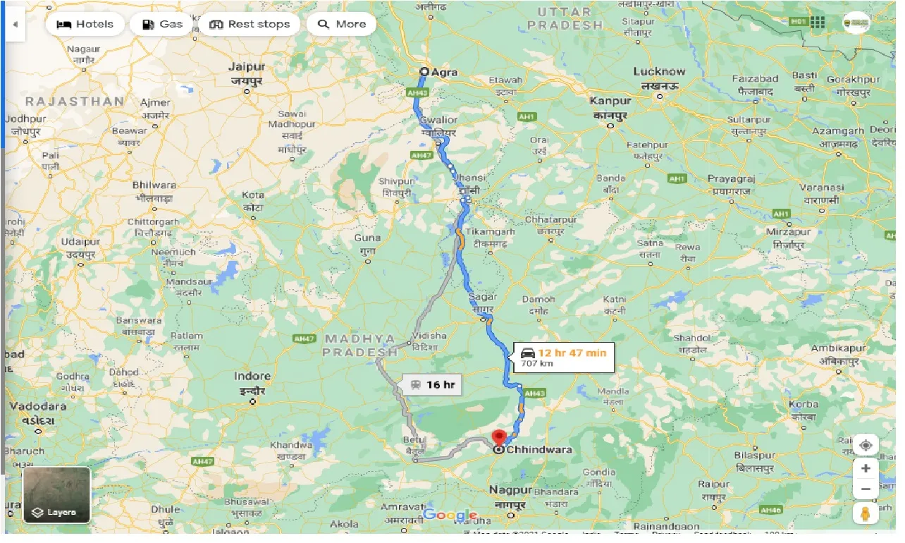 agra-to-chhindwara-taxi