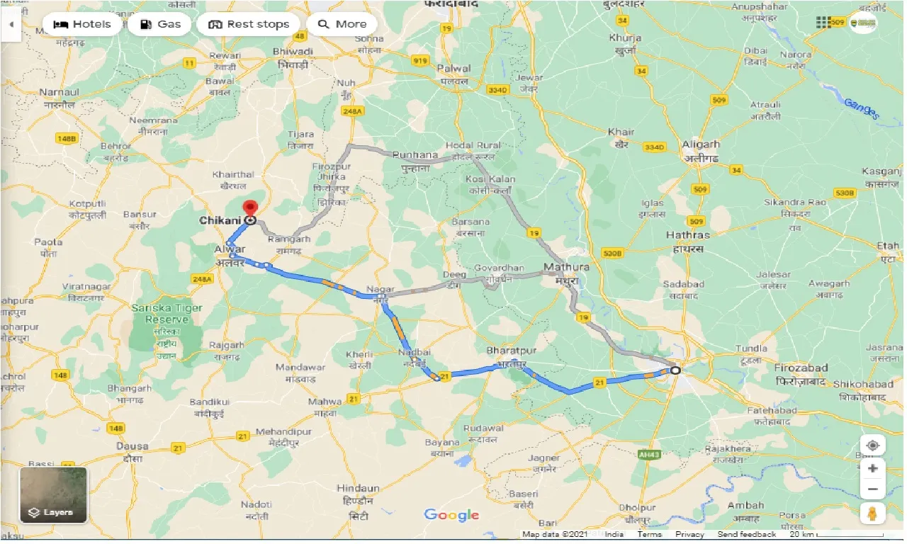 agra-to-chikani-taxi