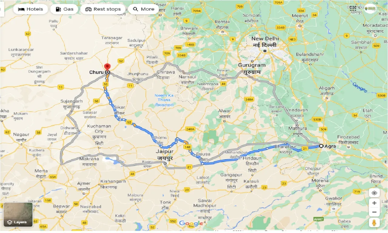 agra-to-churu-taxi