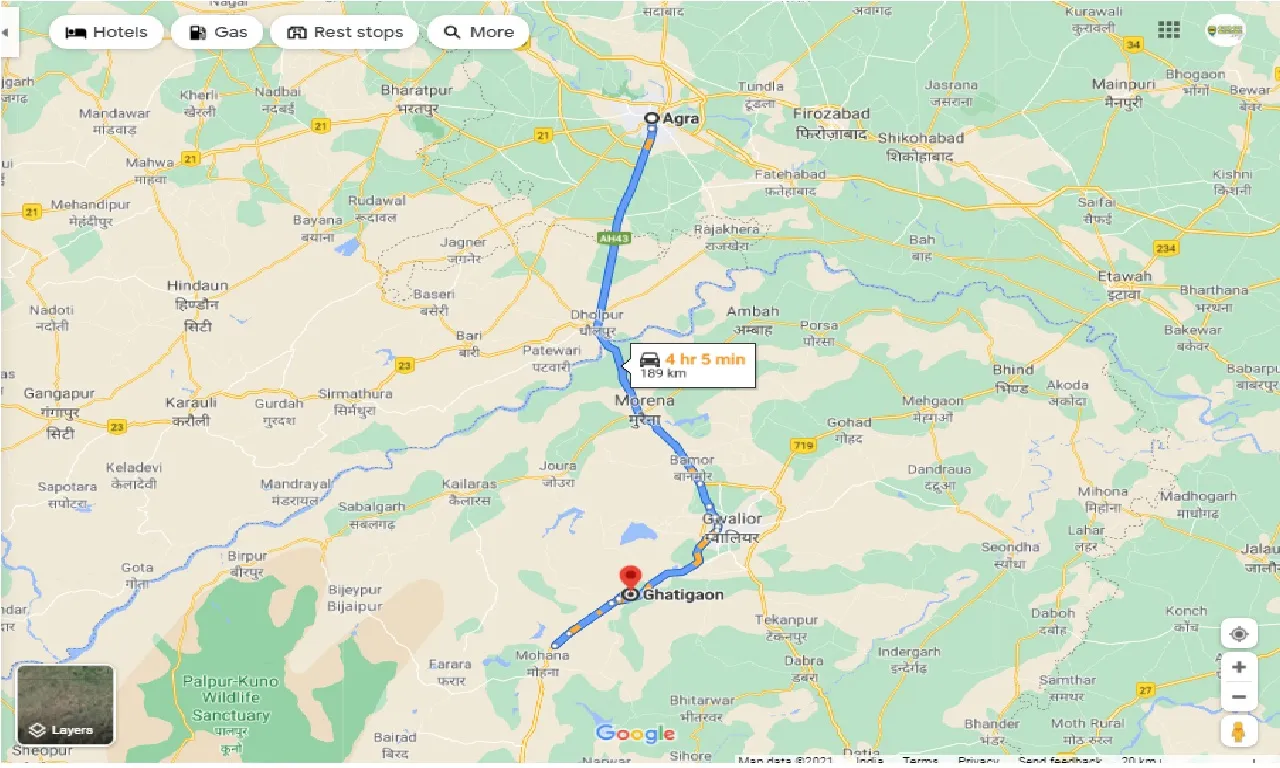 agra-to-ghatigaon-one-way