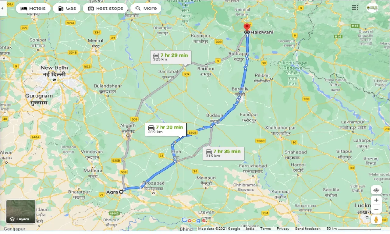 agra-to-haldwani-taxi