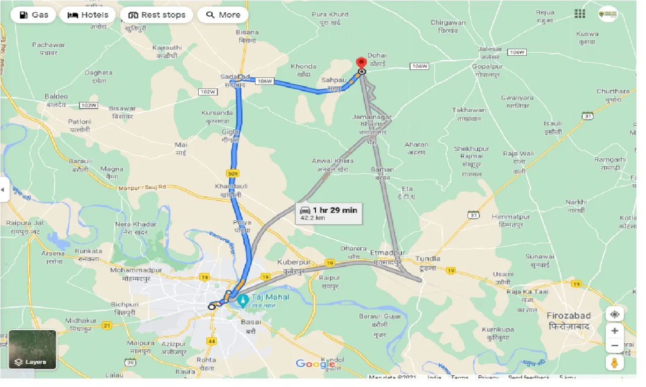 agra-to-jalesar-road-one-way