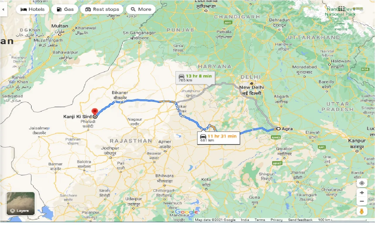 agra-to-kanji-ki-sird-one-way