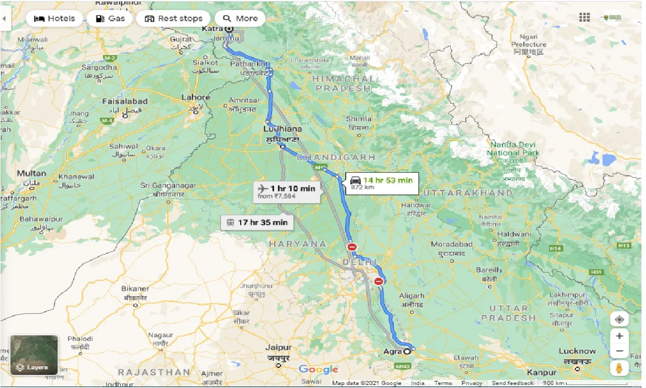 agra-to-katra-one-way
