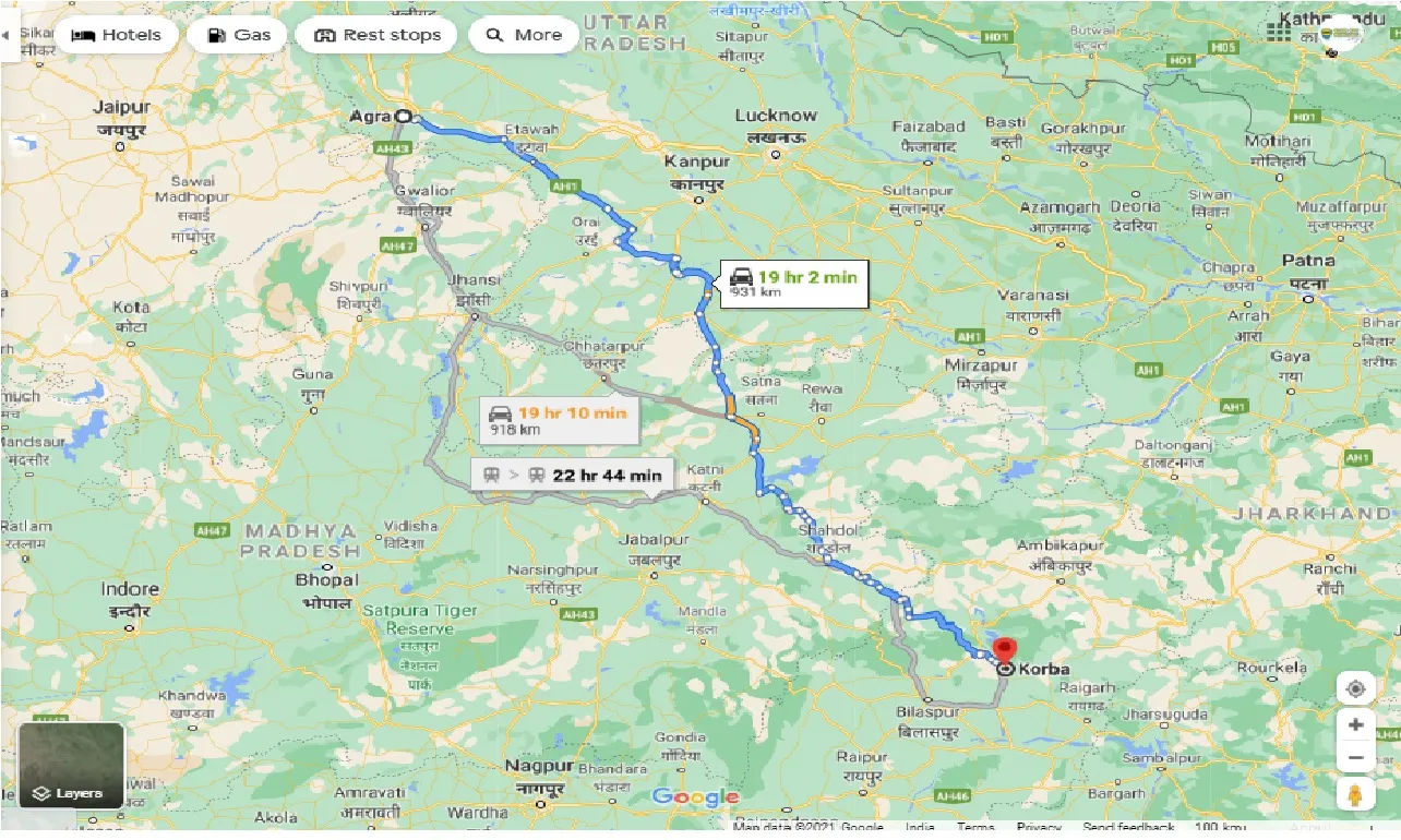 agra-to-korba-taxi