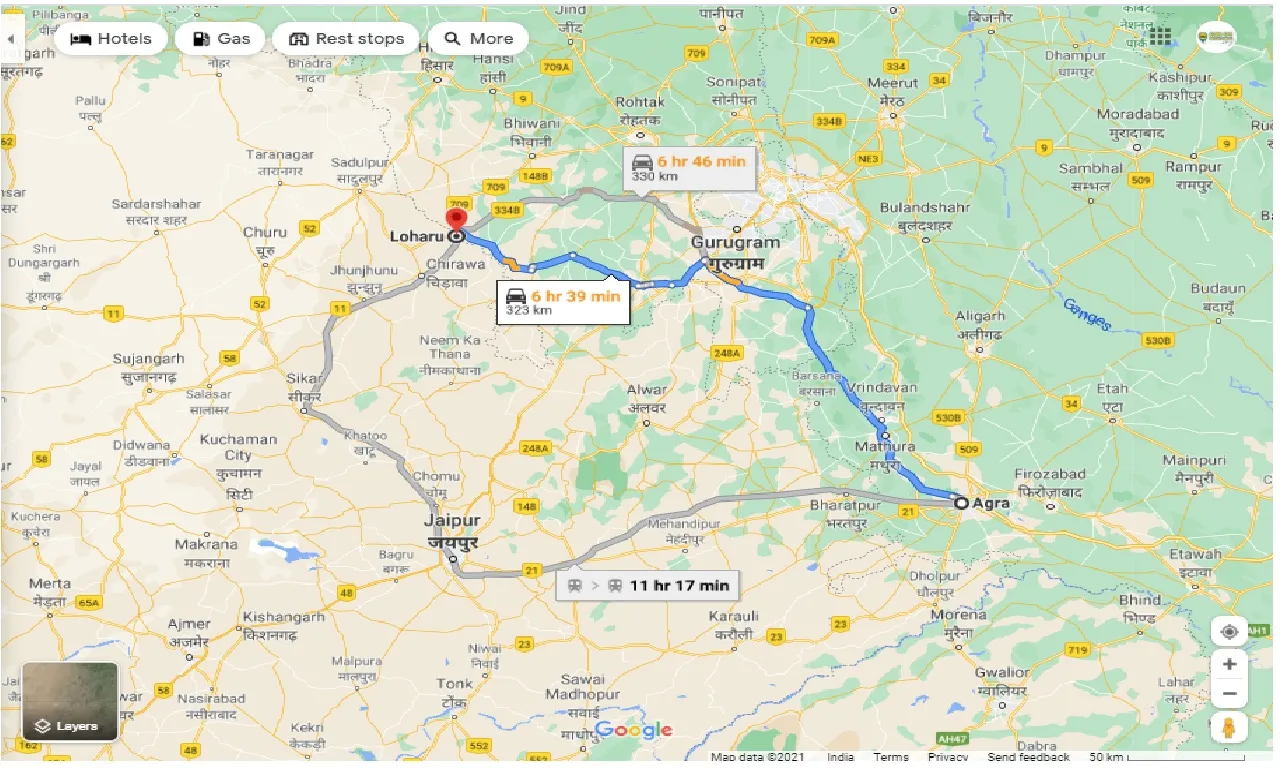 agra-to-loharu-taxi
