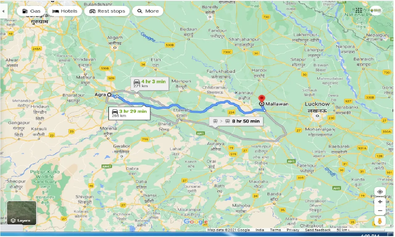 agra-to-mallawan-one-way