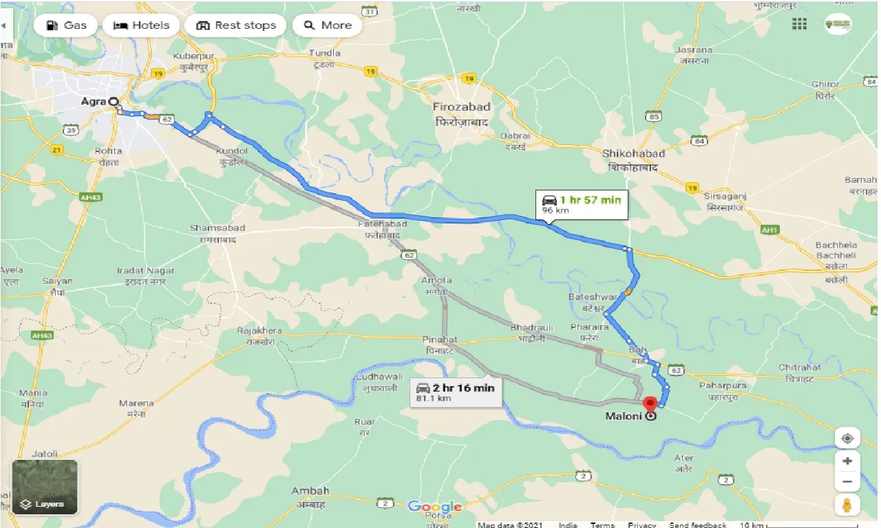 agra-to-maloni-one-way