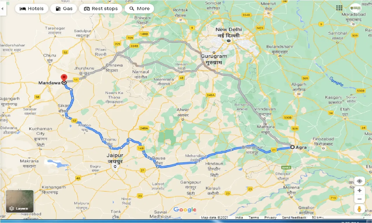 agra-to-mandawa-taxi