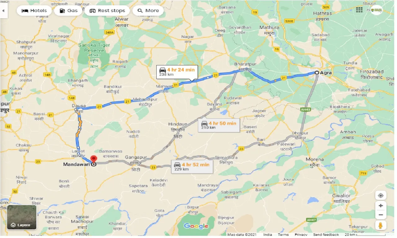 agra-to-mandawari-taxi